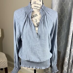 Wishlist Women's Blue Smocked Top